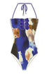 Shan Frederique One-Piece Bandeau Swimsuit With Petals